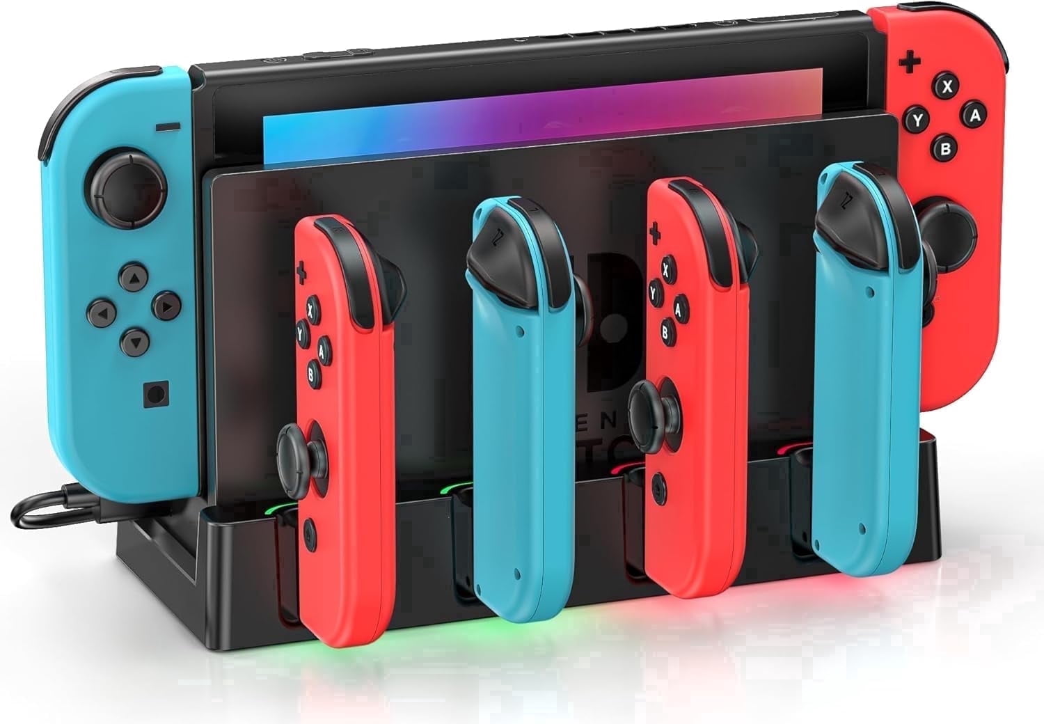 Nintendo Switch Joy-Con Pair, Neon Pink and Neon Green - Walmart.com