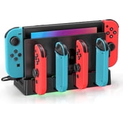 Switch Controller Charging Dock Station with Charging Cable, joycon Charger Dock for OLED, Switch Accessories for Gamer
