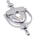thumbnail image 1 of Front Door Knocker with Spy Hole Modern Minimalist Security Door Knocker - Silver, 1 of 4