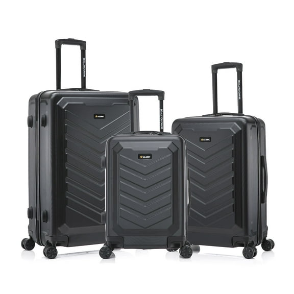 US ARMY FOX 3-Piece Luggage Set 20"/24"/28" Black