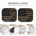 thumbnail image 5 of Kdxio American Flag With Desert Camouflage Print 2-Piece Sun Shade Front Windshield - Foldable Car Front Window Sunshades For Most Sedans Suv Truck, 5 of 6