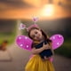 thumbnail image 1 of Txlixc Juego de rol de cuento de hadas de 4 piezas para niñas, falda brillante + alas de mariposa de cuento de hadas LED + horquilla + palo de mariposa Txlixc  moda, 1 of 9
