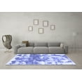 thumbnail image 3 of Ahgly Company Machine Washable Indoor Rectangle Abstract Blue Modern Area Rugs, 2' x 4', 3 of 4