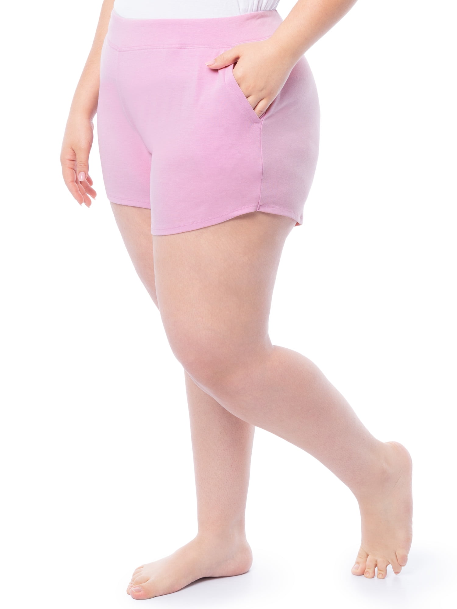 Fruit of the Loom Women's Soft and Breathable Short Sleeve Crew Top & Pajama Short Set, Sizes S-4X