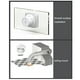 thumbnail image 4 of Eigraketly Extractor de aire para baño, salida de 4 pulgadas, cocina, 2200rpm, ventilador de pared, Extractor de flujo de aire reemplazable para Hotel y Herramientas eléctricas Plata Eigraketly TO001498-02B, 4 of 6