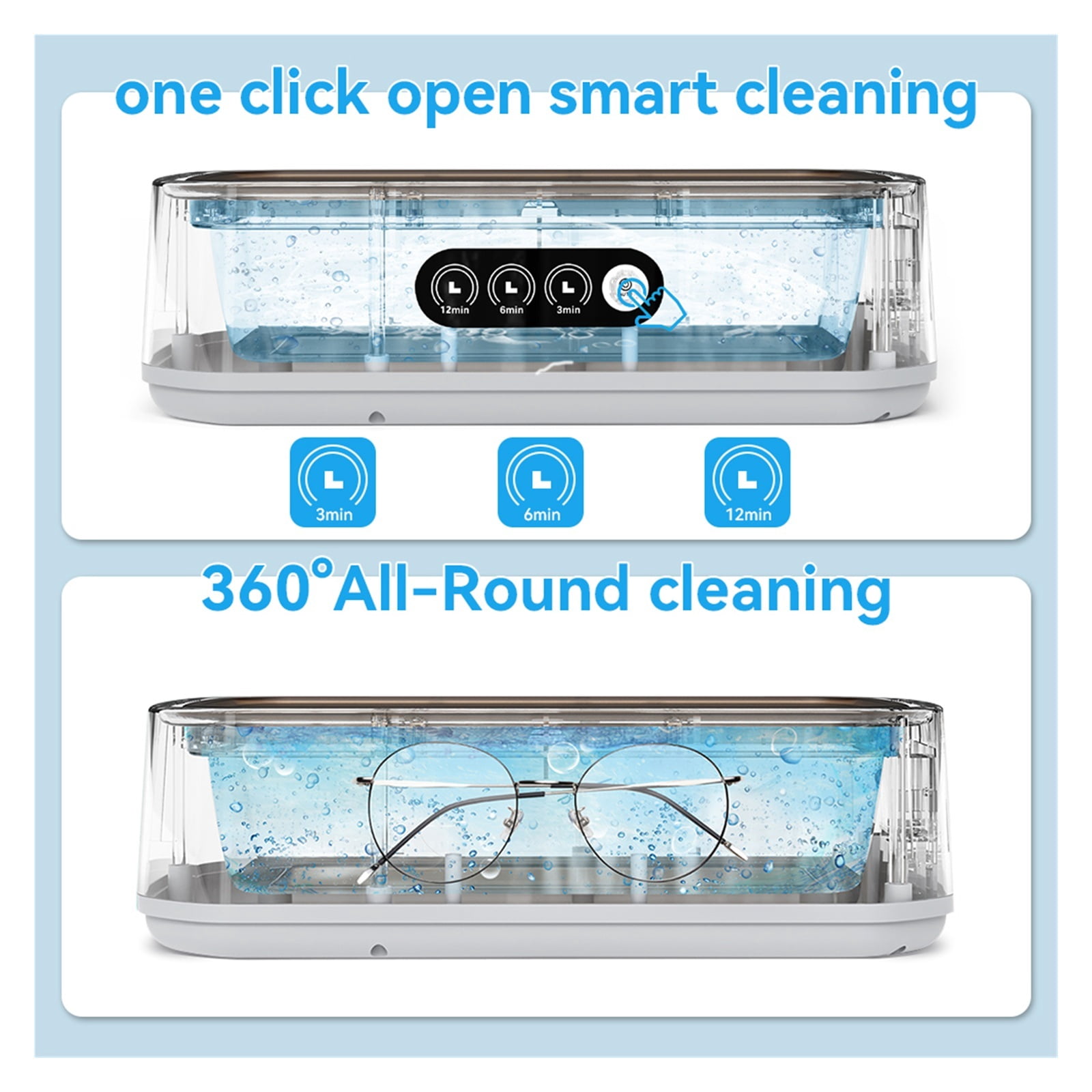 Ultrasonic Cleaning Machine Glasses Cleaning Machine Large Capacity Jewelry Professional Cleaner ,Convenient to Use