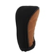 thumbnail image 1 of Cubierta de pomo de cambio de marcha única para automóvil SUV camión RV cremallera protector de palanca de cambios PU poliéster naranja, 1 of 7