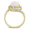thumbnail image 4 of Everly Women's Opal and Topaz Yellow Gold Plated Ring, 4 of 7