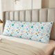 thumbnail image 2 of Balery Gold Stars Blue Dots Pattern Funda Protectora para Almohada Corporal de Algodón Hipoalergénico con Cierre(55 x 21 pulgadas), Almohadas No Incluidas, 2 of 7