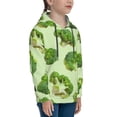 thumbnail image 3 of Daiia Broccoli 3 for Boys Fashion Hoodies & Sweatshirts with Kangaroo Pocket,Hooded Sweatshirt for Kid, Breathable& Moisture Wicking-Large, 3 of 6