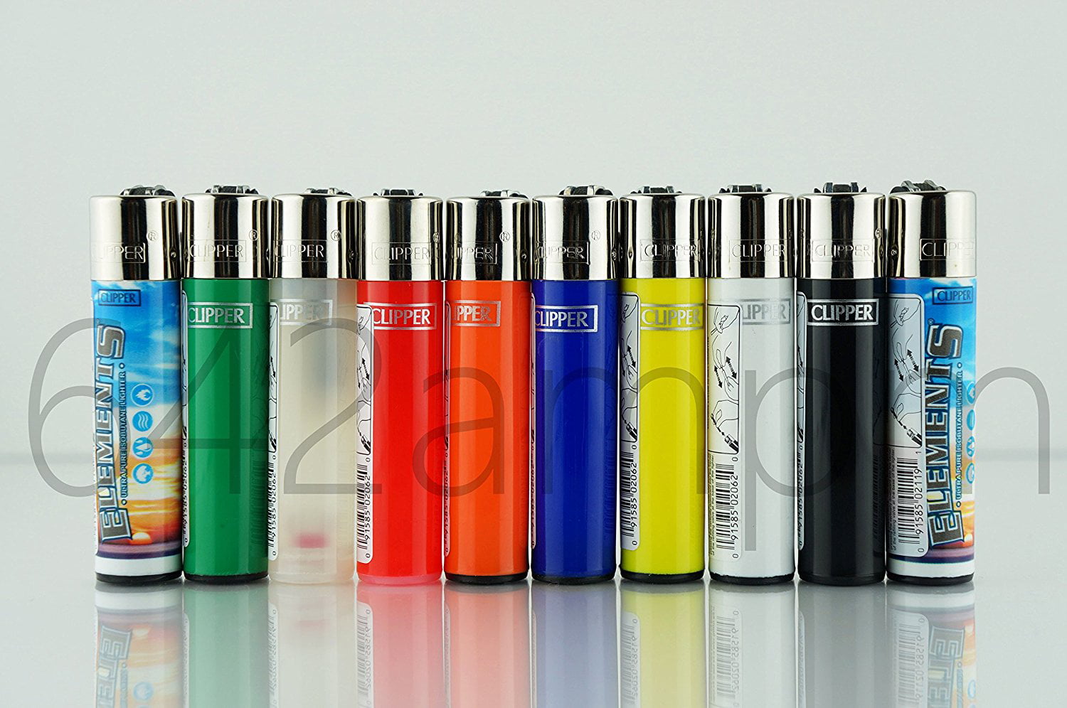 8 Ct Original Brand CLIPPER LIGHTERS Full Size Refillable Multipurpose Mix Style 