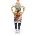 thumbnail image 2 of Carolines Treasures DAC6704APRON 30 x 27 in. Rhodesian Ridgeback Spring Path Apron, 2 of 5