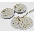 thumbnail image 4 of Inkdotpot Pack Of 50 Real Gold Foil Paper Tags Let Love Sparkle Wedding Favor Hang Tags, 4 of 7