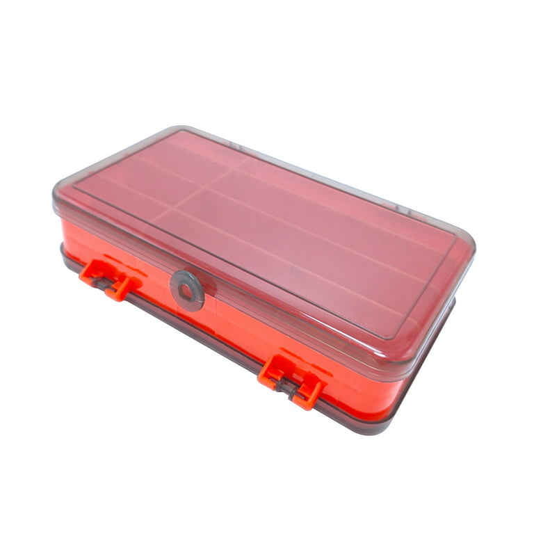 Fishing Tackle Box, Double-Sided with Removable Dividers, Fishing