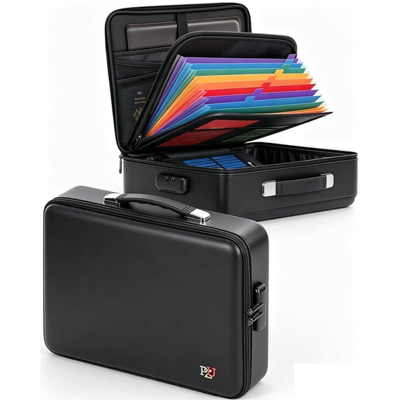 Caja para documentos PZU ignífuga e impermeable con cierre 42 x 30 x 13 cm