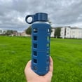 thumbnail image 6 of purifyou Premium 40/32 / 22/12 oz Glass Water Bottles with Volume & Times to Drink, Silicone Sleeve & Stainless Steel Lid Insert, Reusable Bottle for Fridge Water, Milk, Juice, 6 of 6