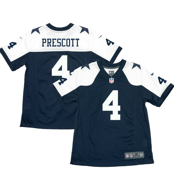 Dak Prescott Autographed Cowboys Blue Alternate Nike Game Jersey-BAW Holo * Black