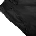 thumbnail image 4 of Bermuda Cargo Denim Shorts for Women Knee Length Elastic Waist Multi Pockets Casual Summer Long Jorts Black 2XL, 4 of 4