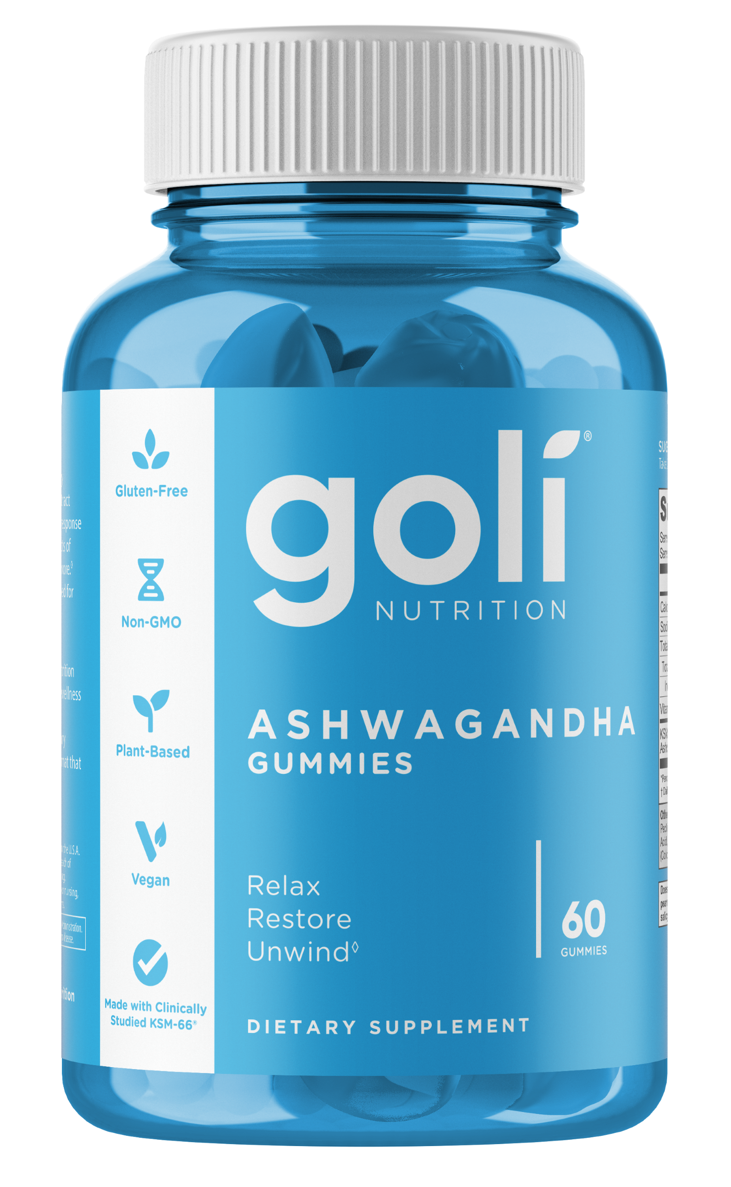 Goli Nutrition Ashwagandha Gummies, Mixed Berry Flavor, 60 Count