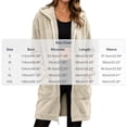 thumbnail image 2 of cocolona Long Fleece Jacket for Women Double-Sided Fuzzy Long Sleeve Outerwear Hooded Zipper Fall Winter Long Coat with Pocket, 2 of 6