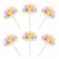 thumbnail image 3 of Decoración para cupcakes Cyodoos, colorida, 30 unidades, 3 of 7
