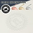 thumbnail image 2 of Personalized Custom Embosser Stamp Personalized Embossed Stamp Customized Seal' L1W1, 2 of 8