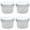 white Lid(120ml*4), variant on Small Food Storage Containers,Mini Containers With Lids, 4 Pcs 5 Oz Freezer Storage Containers With Twist Top Lids, Small Freezer Containers For Storing Sauces, Dips, Dressings And Condiments