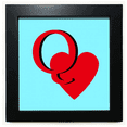 thumbnail image 1 of Reina del amor Mesa de pared con marco cuadrado negro, 1 of 4