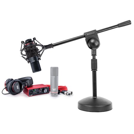 Focusrite 3rd Gen Podcast Podcasting Kit w/ Interface+Mic+Headphones+Boom Stand