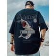 thumbnail image 5 of Camiseta holgada informal de manga corta para hombre, Top de algodón de media manga con estampado, talla grande 8XL, estilo Hip Hop, novedad de verano, 5 of 5
