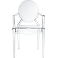 thumbnail image 2 of Nicer Furniture Clear Ghost Armchair, 2 of 4
