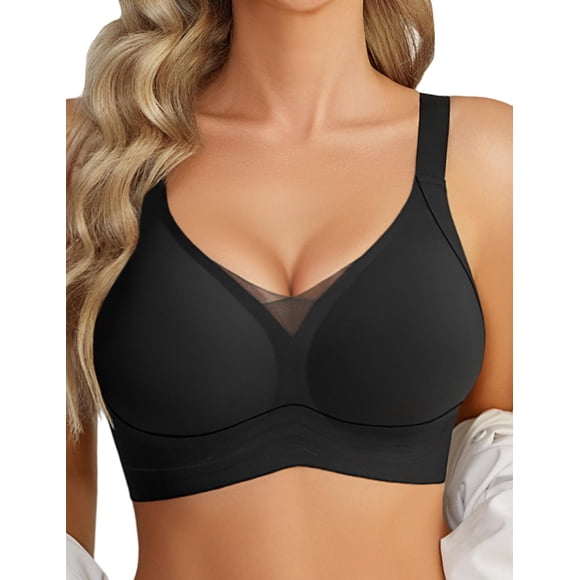 Bra Avidlove Push Up Seamless Wireless gris oscuro para mujer