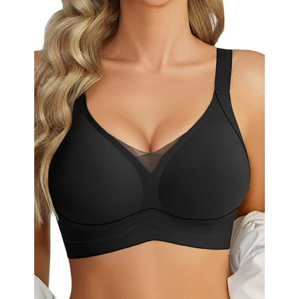 Bra Avidlove Push Up Seamless Wireless gris oscuro para mujer