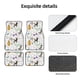 thumbnail image 4 of Fotbe Colorful Poodle Dog Juego de 4 Tapetes para Auto con Estampado – Alfombrillas de Goma Reforzada, Diseño Antideslizante, Protección para Todo el Año – Vehículos, Autos, Camionetas y SUVs, 4 of 7