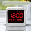 thumbnail image 2 of Reloj despertador digital Gloria Snooze con temperatura y higrómetro LED, 2 of 8