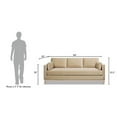 thumbnail image 3 of Pemberly Row 84" Modern Farmhouse Sofa Fawn Brown Performance Velvet, 3 of 4