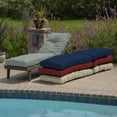 thumbnail image 6 of ARDEN PolyFill Outdoor Chaise Lounge Cushion 76 x 22, Stone Grey Leala, 6 of 11