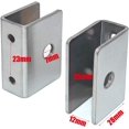 thumbnail image 2 of Soportes para estantes de vidrio de acero inoxidable, 8 abrazaderas ajustables para estantes de vidrio de 6 a 10 mm, soporte para montaje en pared, 2 of 4