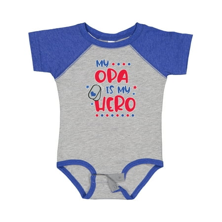 

Inktastic Memorial Day My Opa is My Hero Gift Baby Boy or Baby Girl Bodysuit