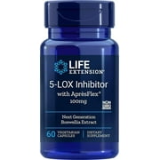 Life Extension 5-LOX Inhibitor with ApresFlex, 100 Milligram, 60 Vegetarian Capsules (Pack of 2)