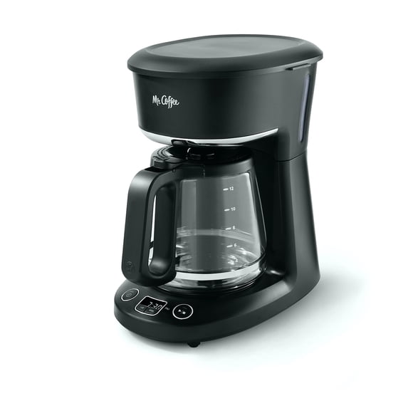 Mr. Coffee Cafetera de Goteo Negra Programable de 12 Tazas