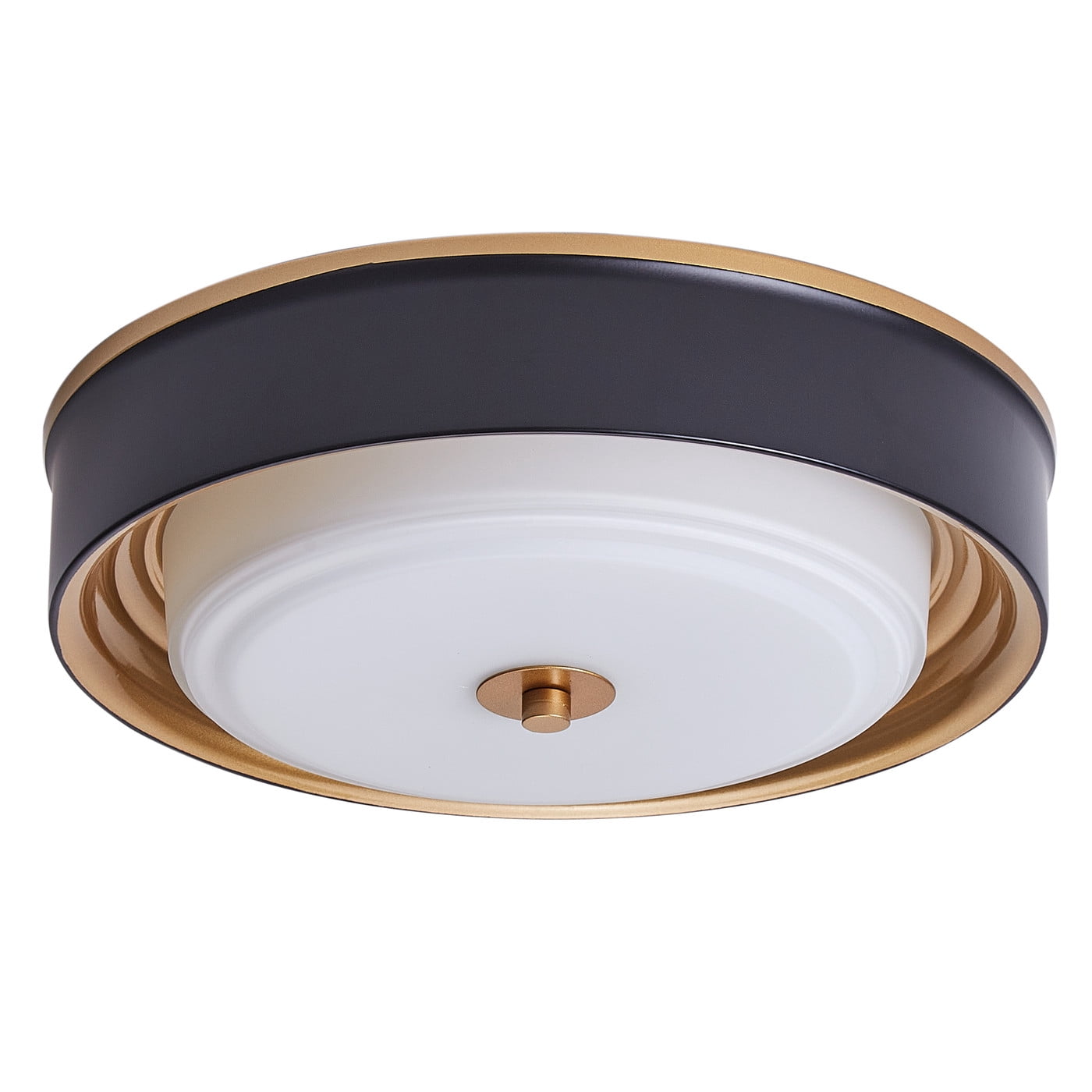 Aiwen 2 Light Modern Round Shade Flush Mount Ceiling Lamp Home Decor Light Fixture