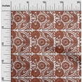 thumbnail image 2 of oneOone Velvet Orange Fabric Block Sewing Craft Projects Fabric Prints By Yard 58 Inch Wide, 2 of 5