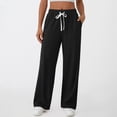 thumbnail image 4 of SUNBS Lounge Pants Lightweight Wide Leg Sweatpants Womens Pants Baggy Lounge Casual Pants Drawstring Womens Pants with Pockets, 4 of 8