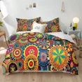 thumbnail image 2 of 2024 Bohemian Mandala Duvet Cover Exotic Floral Bedding Set Ethnic Vintage Geometric Comforter Cover King Full For Kids Teen Adults, 2 of 6