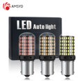 thumbnail image 2 of 2 bombillas LED para coche 1156 BA15S P21W BAU15S PY21W 1157 BAY15D 7443, 144SMD, luz de señal de giro y marcha atrás CanBus, 2 of 5