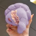 thumbnail image 5 of Cute Girls' Fuzzy Slippers Lovely Anime Rabbits Soft Warm Winter House Slippers with Flat Sole Anti-slide Safe Slip-on Slipper Indoor Winter Fashion Footwear, 5 of 6
