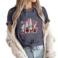 thumbnail image 4 of jsaierl Women's Christmas Shirts Short Sleeve Gnomes Graphic Tops Casual Crewneck Shirt Bleached Oversized Tees Blouse Top Women Fall Fashion 2023, 4 of 6