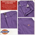 thumbnail image 4 of Dickies Womens Duck Canvas Pants - High Waisted Wide Leg Cotton Brushed Casual Work Pants for Women, 4 of 7