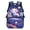 Axolotl Starry Sky, variant on Adjustable Straps School Bag for Back to School Travel, Polyester Lightweight Bookbag, Daisy Salamander Design